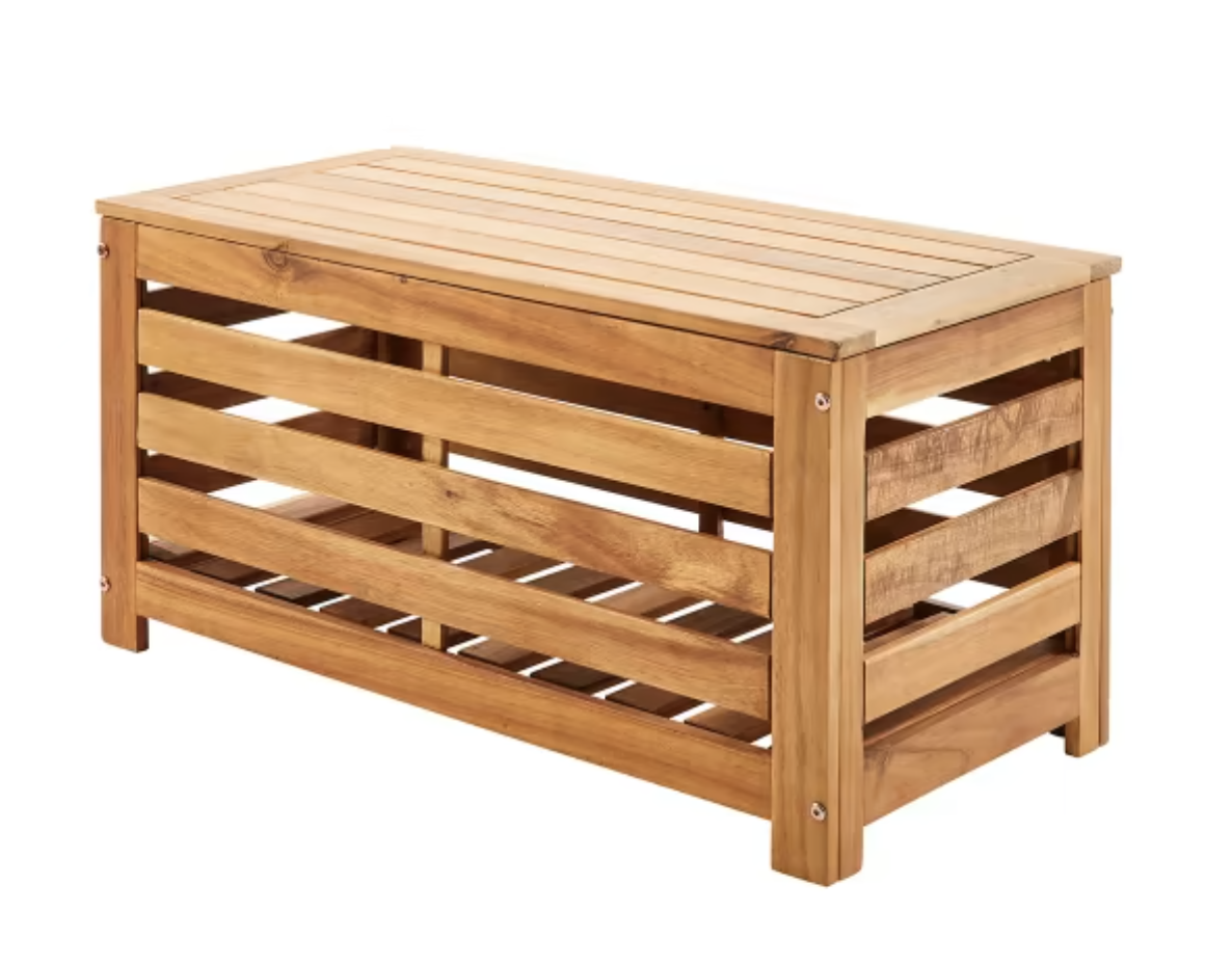 Anko timber store storage bench